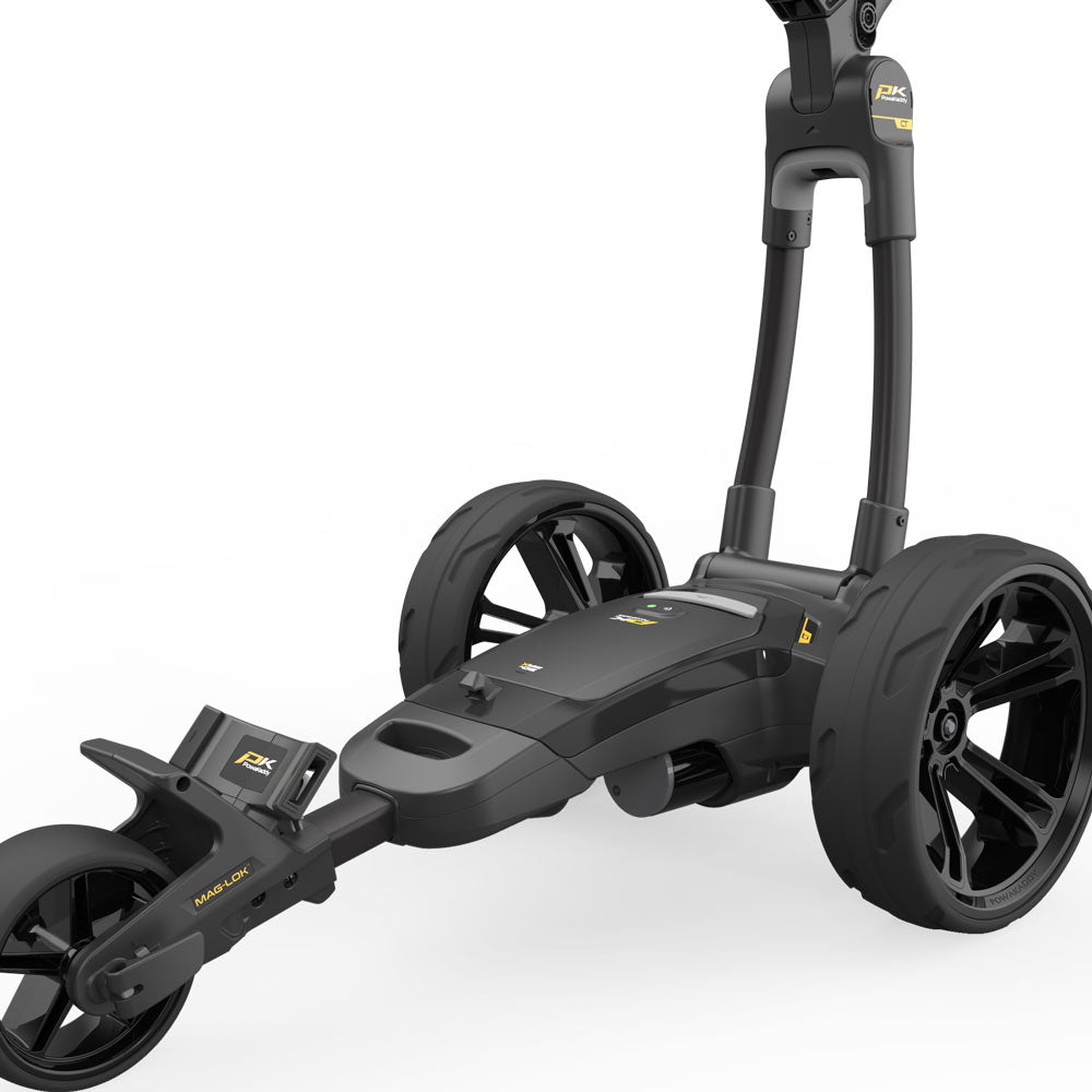 Powakaddy CT6 Stealth Black '25 Electric Trundler with 18 Hole Lithium Battery