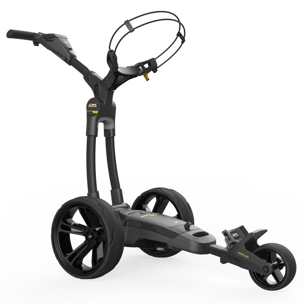 Powakaddy CT6 Stealth Black '25 Electric Trundler with XL Lithium Battery