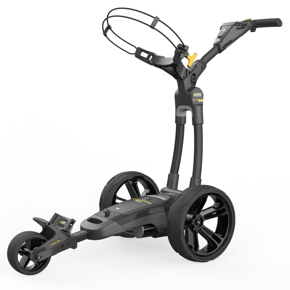 Powakaddy CT6 Stealth Black '25 Electric Trundler with XL Lithium Battery
