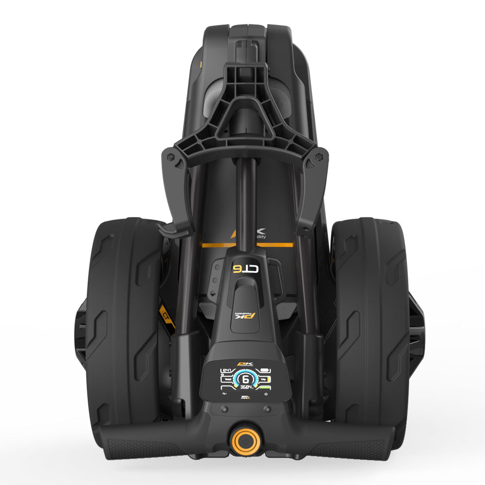 Powakaddy CT6 Stealth Black '25 Electric Trundler with XL Lithium Battery