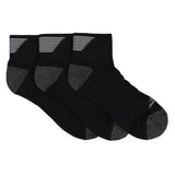 Skechers Mens 1/2 Terry Quarter Crew Socks - 3 Pack