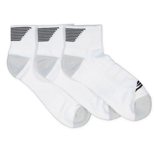 Skechers Mens 1/2 Terry Quarter Crew Socks - 3 Pack