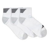Skechers Mens 1/2 Terry Quarter Crew Socks - 3 Pack