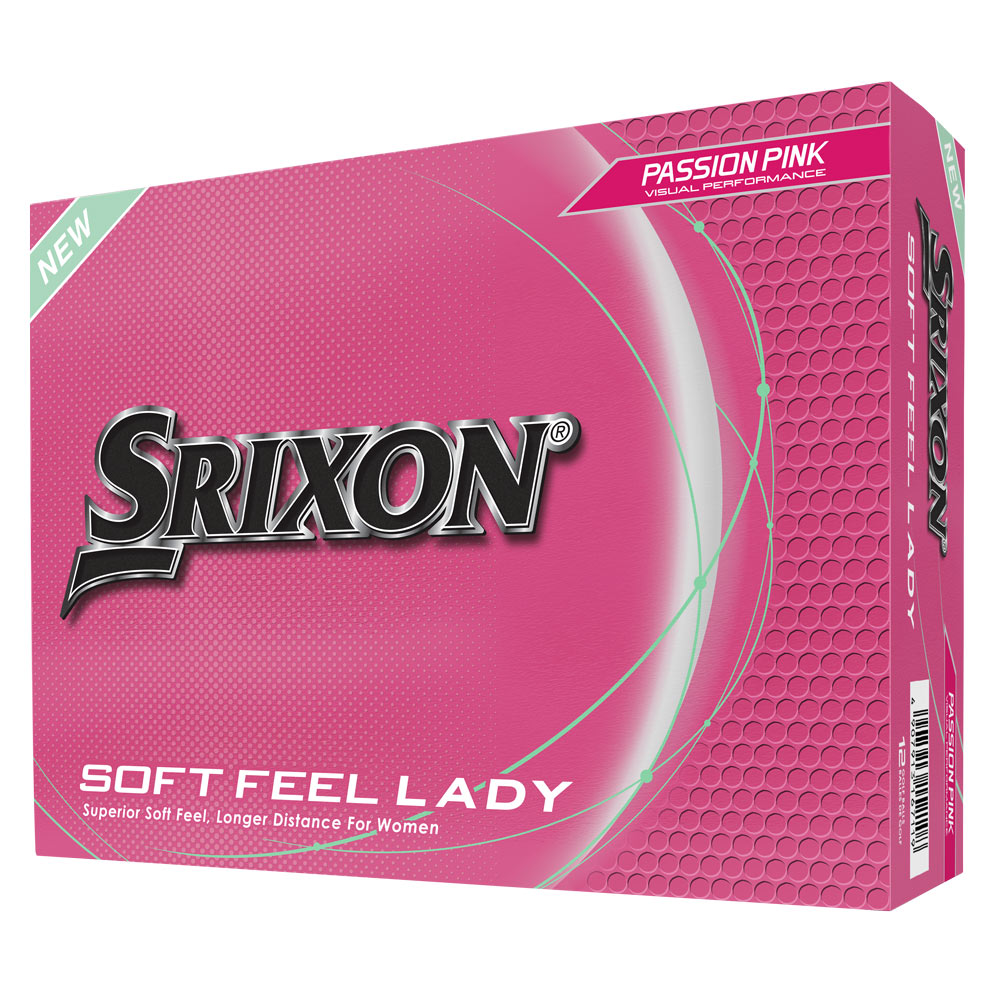 Srixon Soft Feel Lady Golf Balls V9 Pink- 3 Dozen