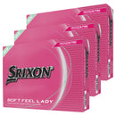 Srixon Soft Feel Lady Golf Balls V9 Pink- 3 Dozen