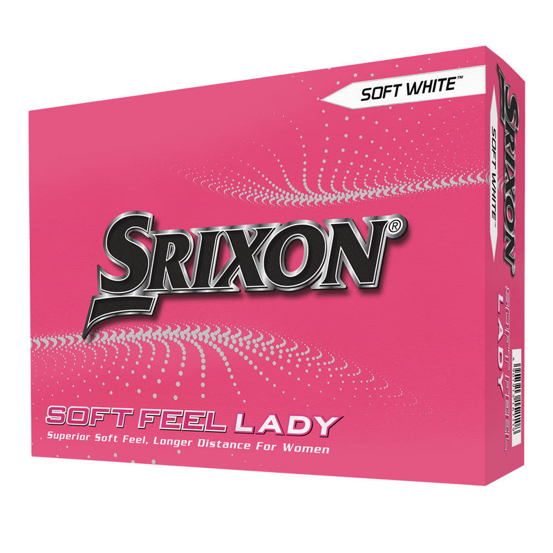 Srixon Soft Feel Lady White Golf Balls V8 - 4 Dozen