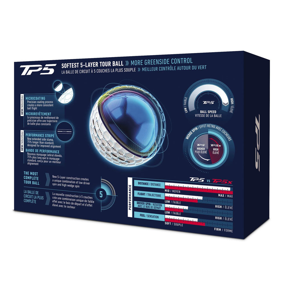 TaylorMade TM26 TP5 Tour Stripe 6 Ball Pack