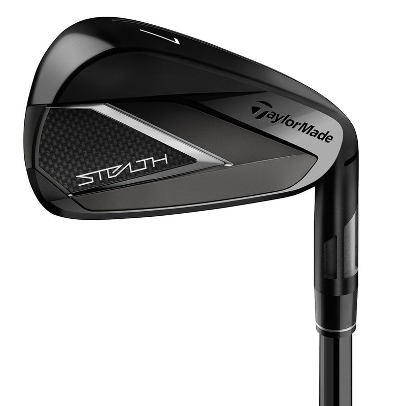 TaylorMade Mens Stealth Black RH 4-PW Irons Steel Stiff