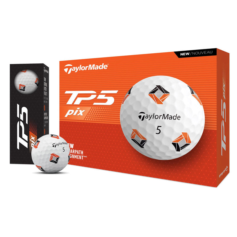 TaylorMade TM24 TP5 Pix 3.0 Golf Balls - Dozen
