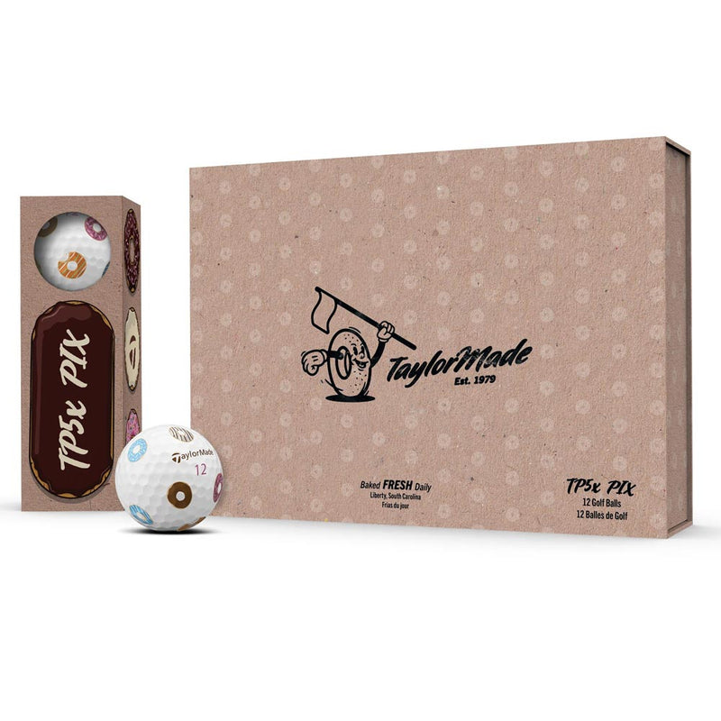 TaylorMade TM24 TP5x pix 3.0 Donut Golf Balls - Dozen