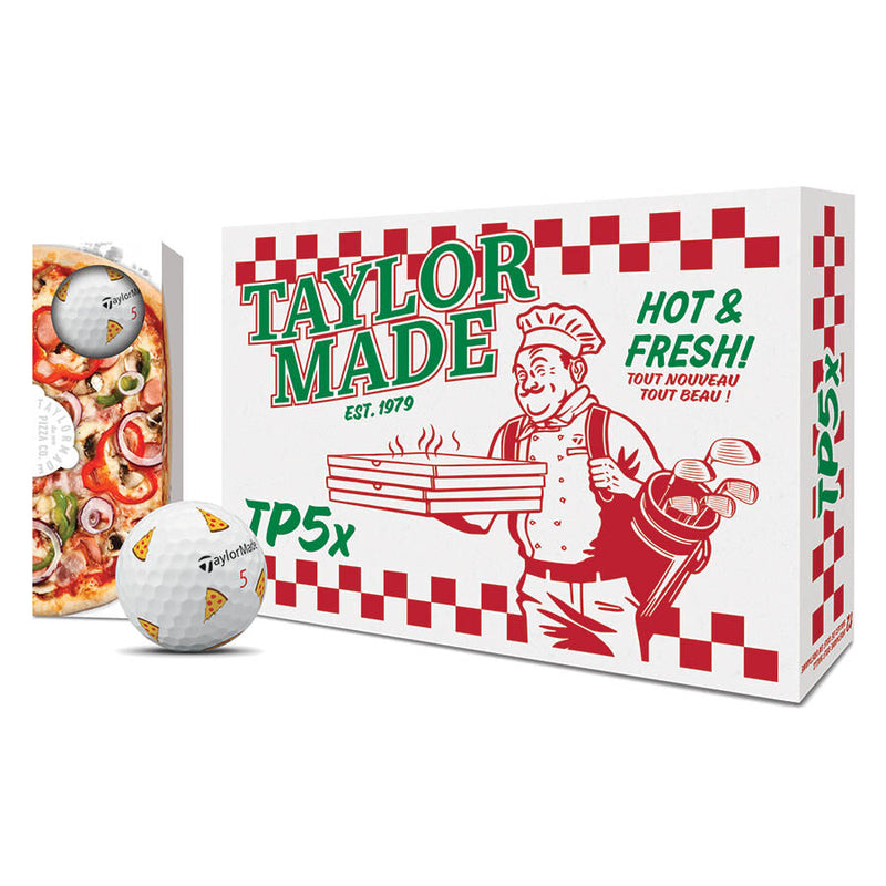 TaylorMade TM25 TP5/TP5x Pix Pizza Party Golf Ball - Dozen