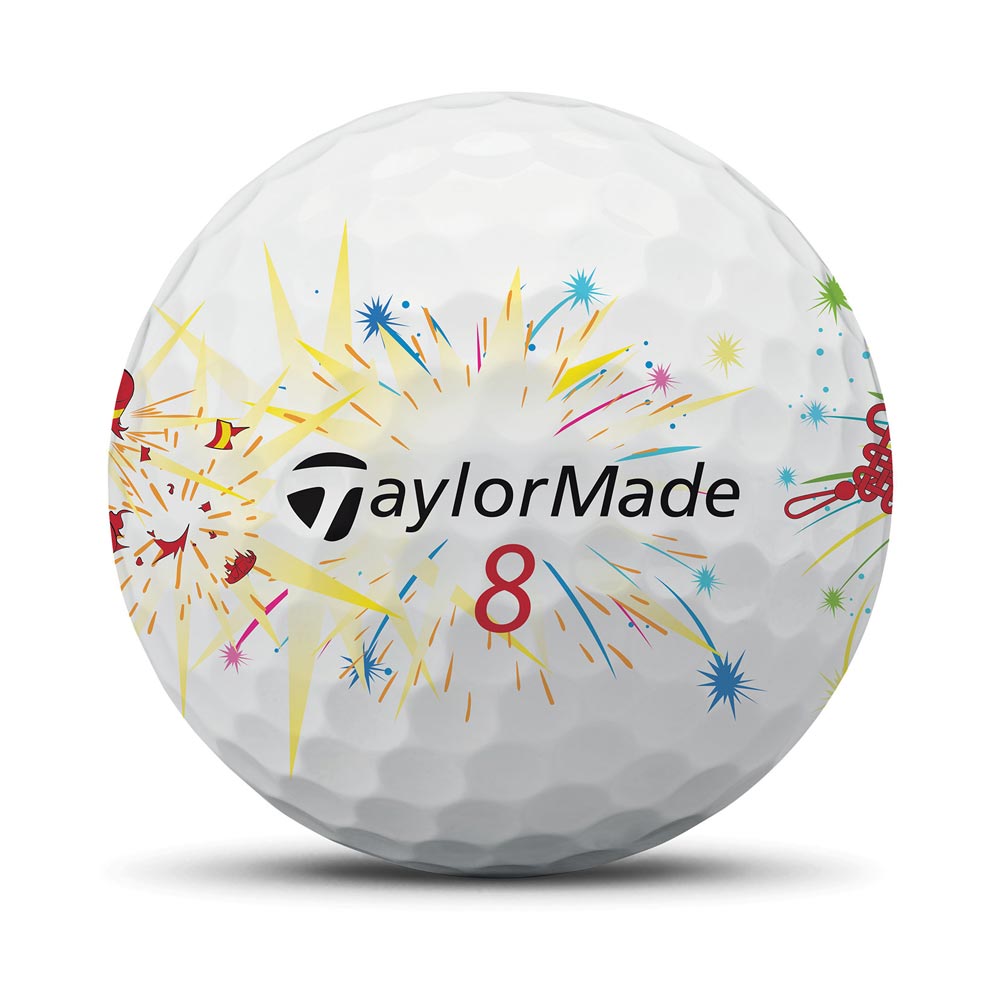 TaylorMade TM25 TP5/TP5x Stripe Firecracker - Dozen
