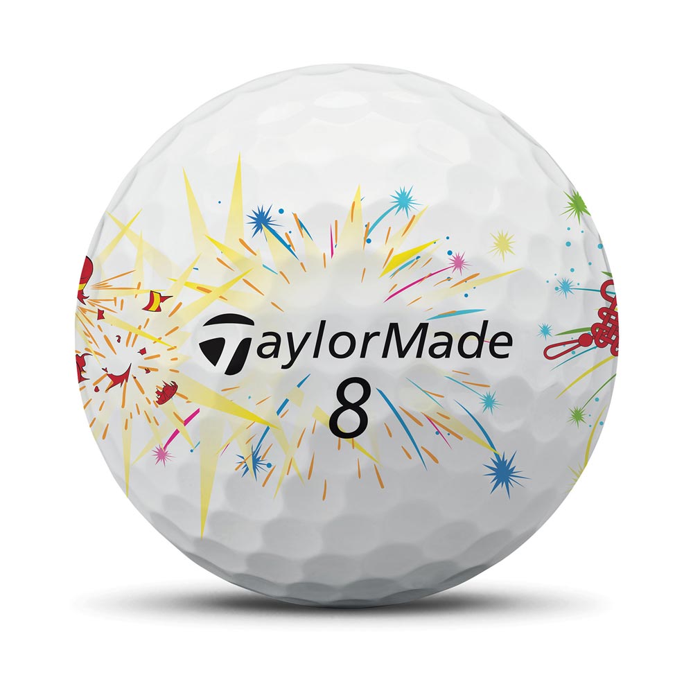 TaylorMade TM25 TP5/TP5x Stripe Firecracker - Dozen