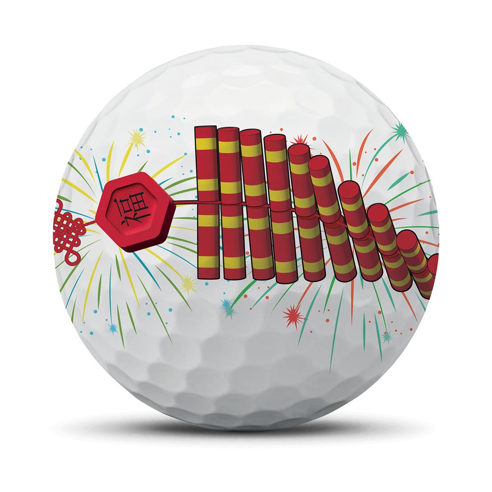 TaylorMade TM25 TP5/TP5x Stripe Firecracker - Dozen