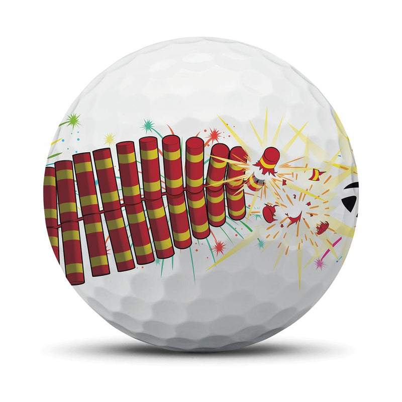 TaylorMade TM25 TP5/TP5x Stripe Firecracker - Dozen
