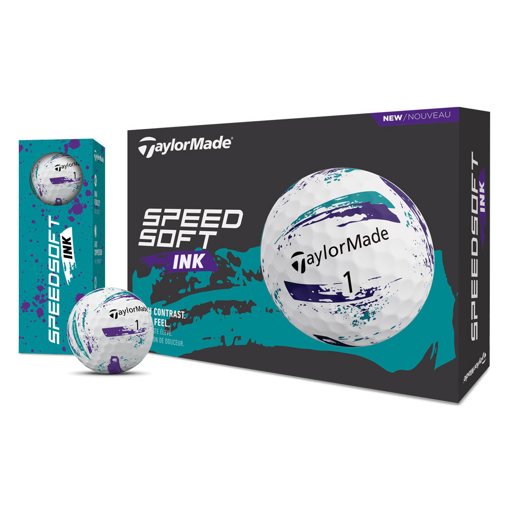TaylorMade TM26 SpeedSoft Ink Golf Balls - Dozen