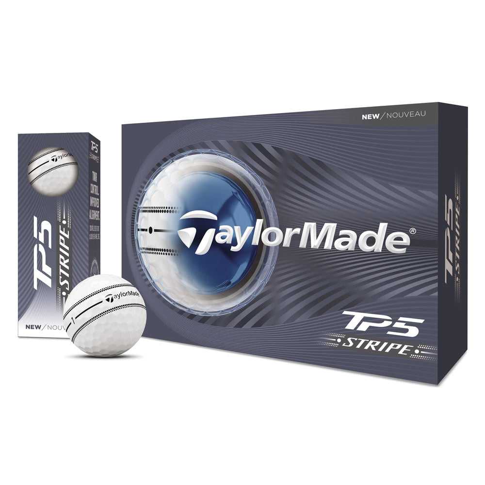 TaylorMade TM26 TP5 Stripe Golf Balls - Dozen