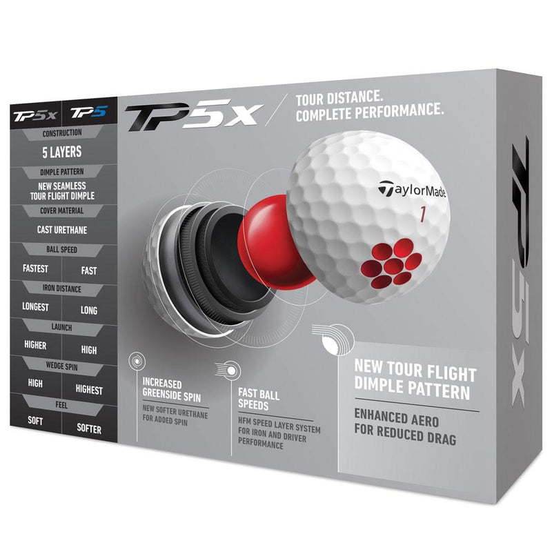 TaylorMade TP5x Golf Balls '21 - Dozen