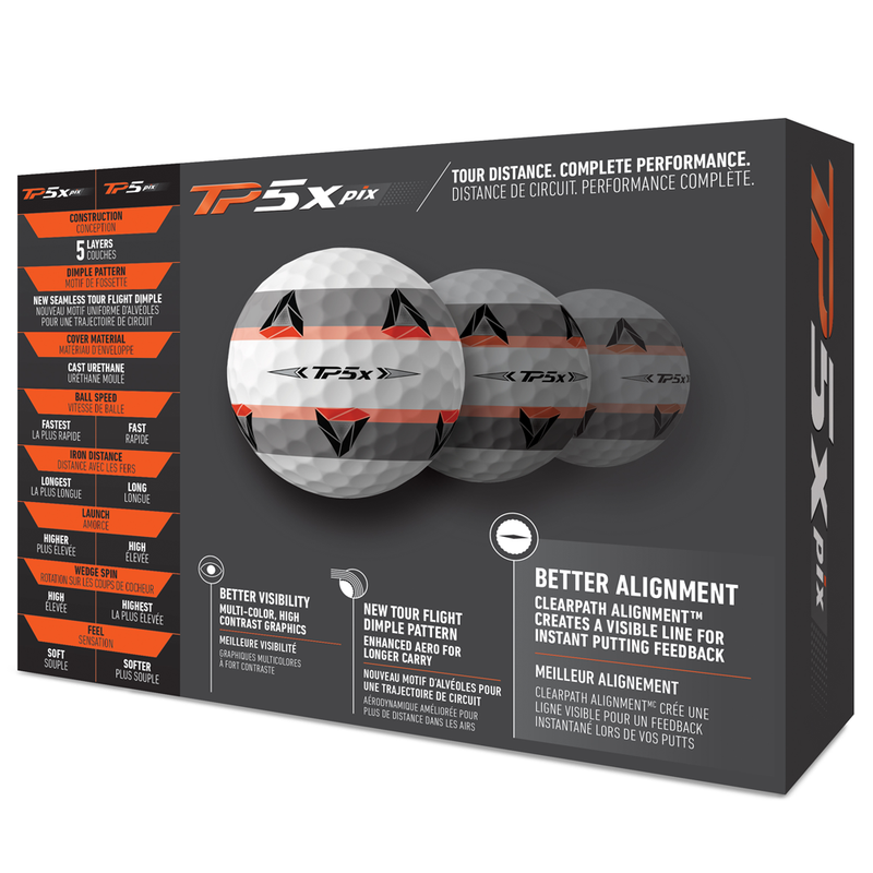 TaylorMade TP5x pix Golf Balls '21 - Dozen
