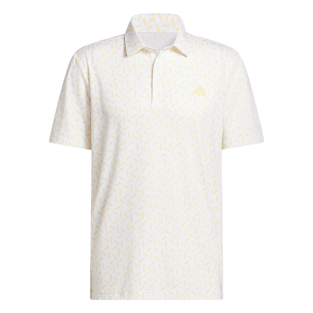 adidas Mens Ultimate365 Mesh Print Climacool Polo