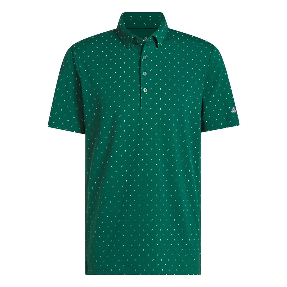 adidas Mens Ultimate365 Micro Print Polo