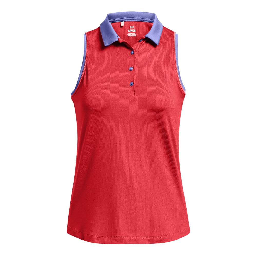 Under Armour Ladies Playoff Jacquard Sleeveless Polo