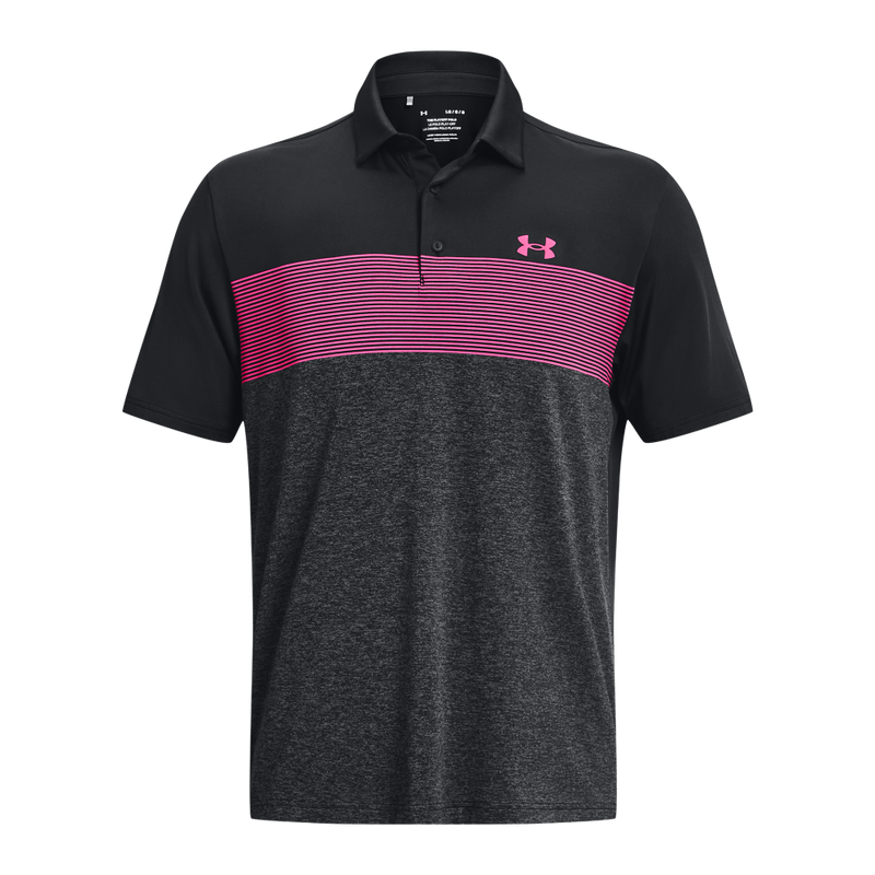 Under Armour Mens Playoff Polo 3.0 Stripe Polo Golf Warehouse NZ
