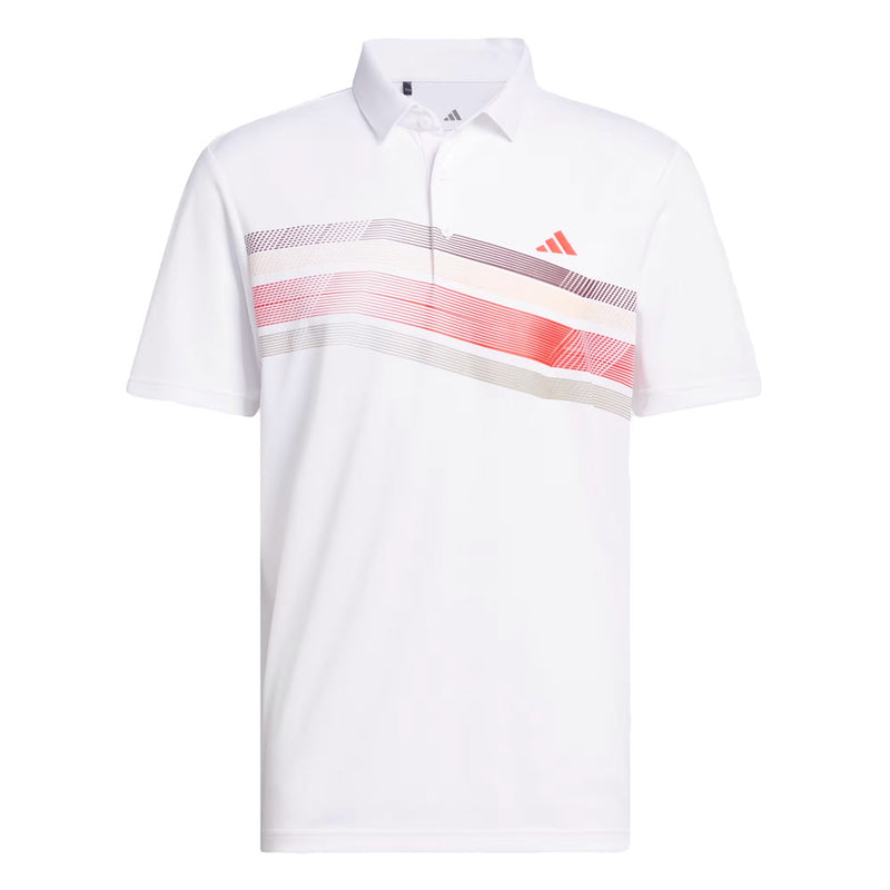 adidas Mens Core Chest Stripe Polo Shirt