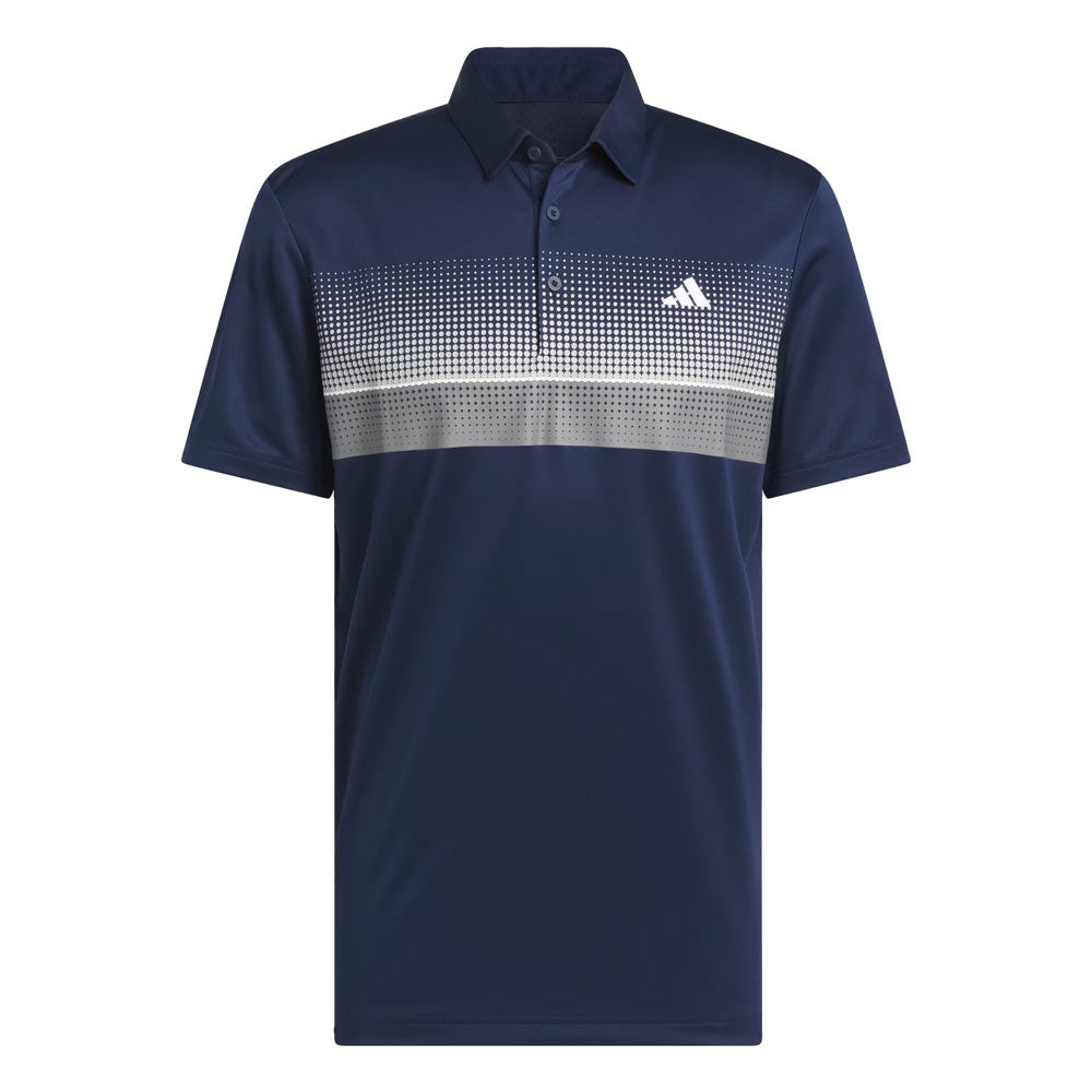 adidas Mens Performance Allover Print Polo Shirt