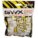GWX Bamboo Golf Tees - White