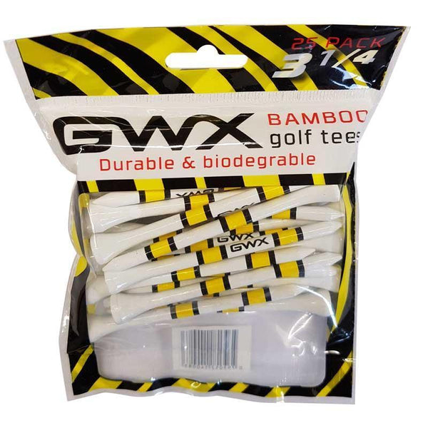GWX Bamboo Golf Tees - White