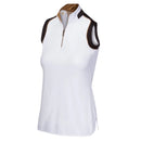 Greg Norman Ladies Splendor S/L Zip Polo
