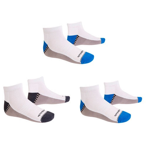 Niblick Mens 1/4 Cut Sock - 3 Pack