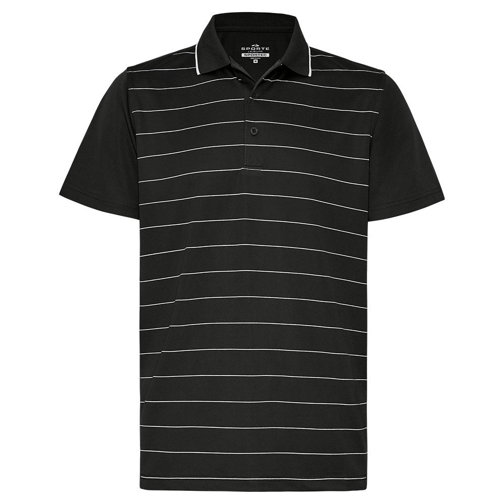 Sporte Leisure Mens Viva Stripe Panel Polo