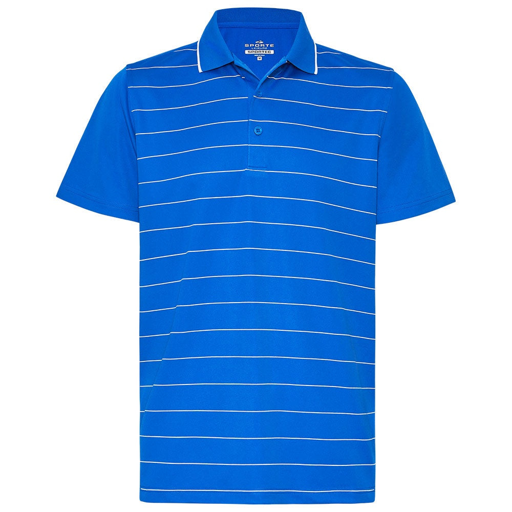 Sporte Leisure Mens Viva Stripe Panel Polo