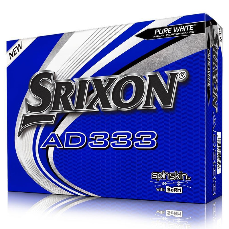 Srixon AD333 Pure White Golf Balls V9 - Dozen