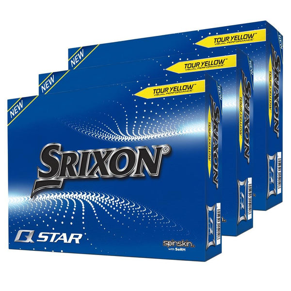Srixon Q-Star Tour Yellow Golf Balls V6 - 3 Dozen