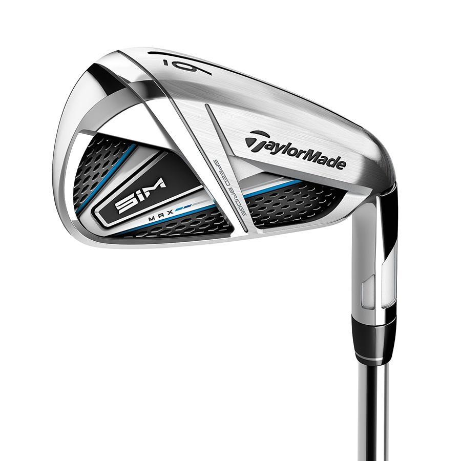 TaylorMade Mens SIM MAX Irons RH 4-PW Steel Regular
