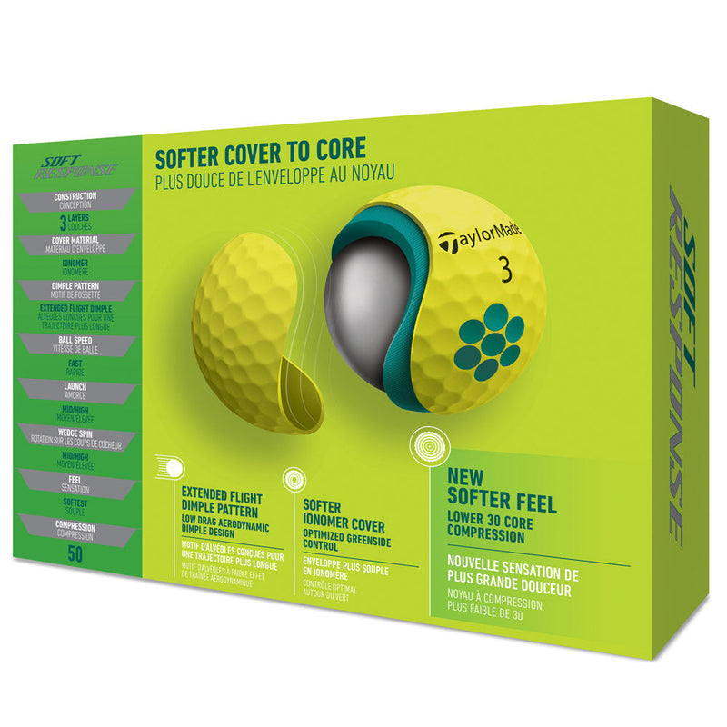 TaylorMade Soft Response Golf Balls '22 - Dozen