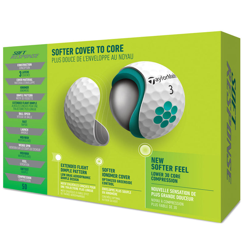 TaylorMade Soft Response Golf Balls '22 - Dozen