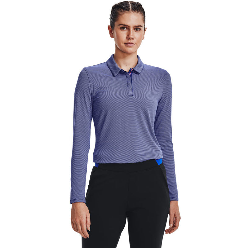 Under Armour Ladies Zinger Micro Striped LS Polo