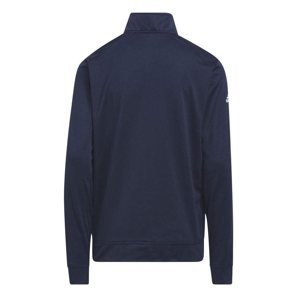 adidas Junior Heather Primegreen AEROREADY Quarter Zip Pullover