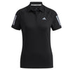 adidas Ladies  Primegreen 3-Stripes Polo