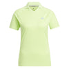 adidas Ladies  Primegreen HEAT.RDY V-Neck Polo