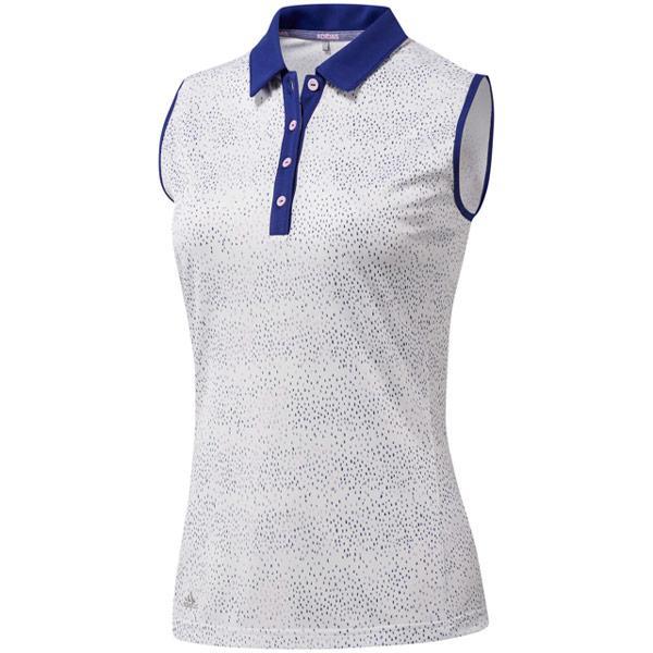 adidas Ladies Print Sleeveless Polo