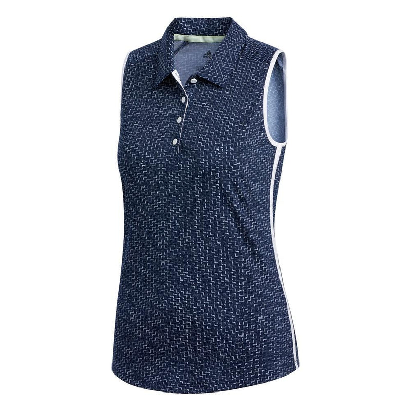 adidas Ladies Ultimate Print Sleeveless Polo