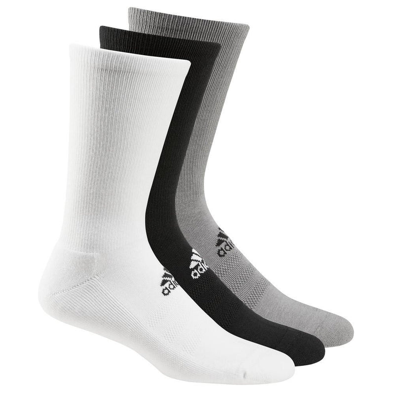 adidas Mens 3-Pack Basic Crew Socks
