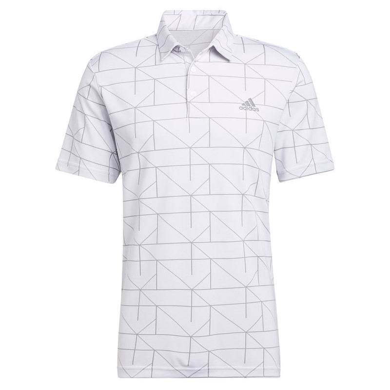 adidas Mens Jacquard Primegreen Polo