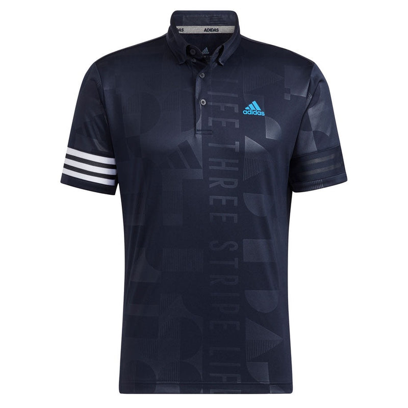 adidas Mens Primegreen AEROREADY Deboss Polo Golf Warehouse NZ