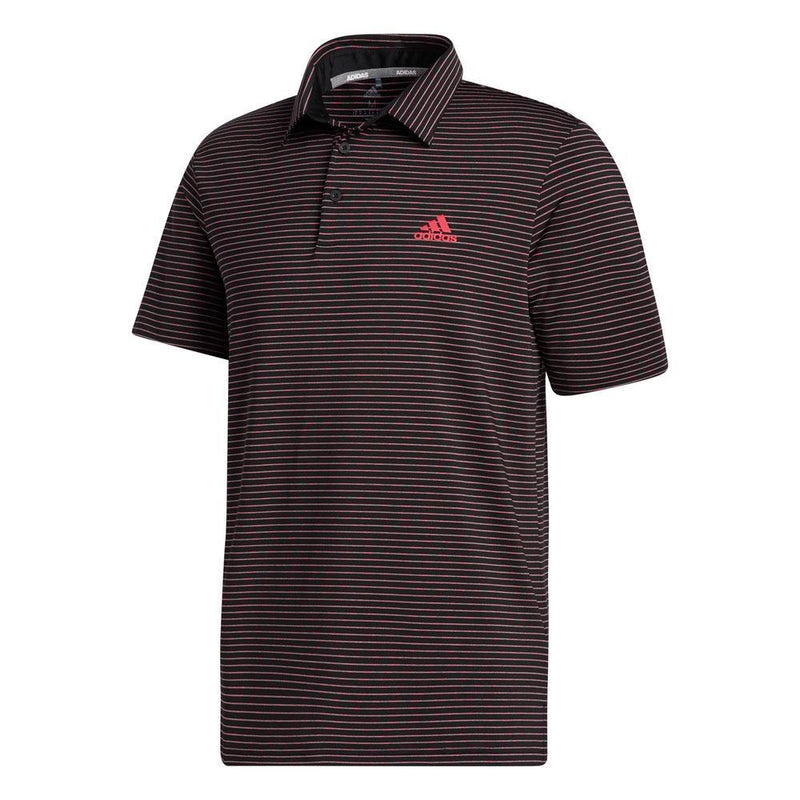 adidas Mens Ultimate365 Space Dye Stripe Polo Shirt